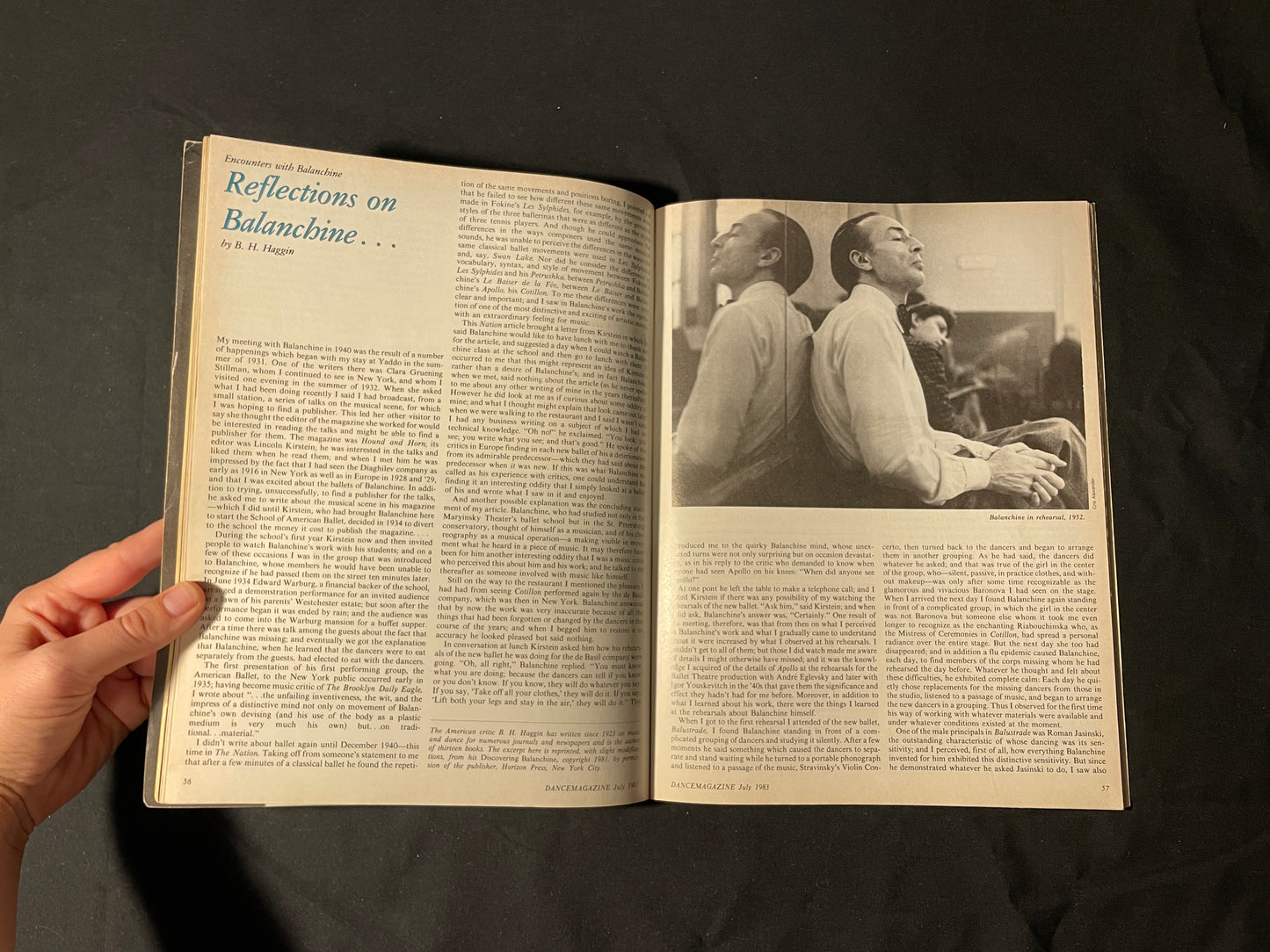 Dance Magazine 1983 Celebrating George Balanchine