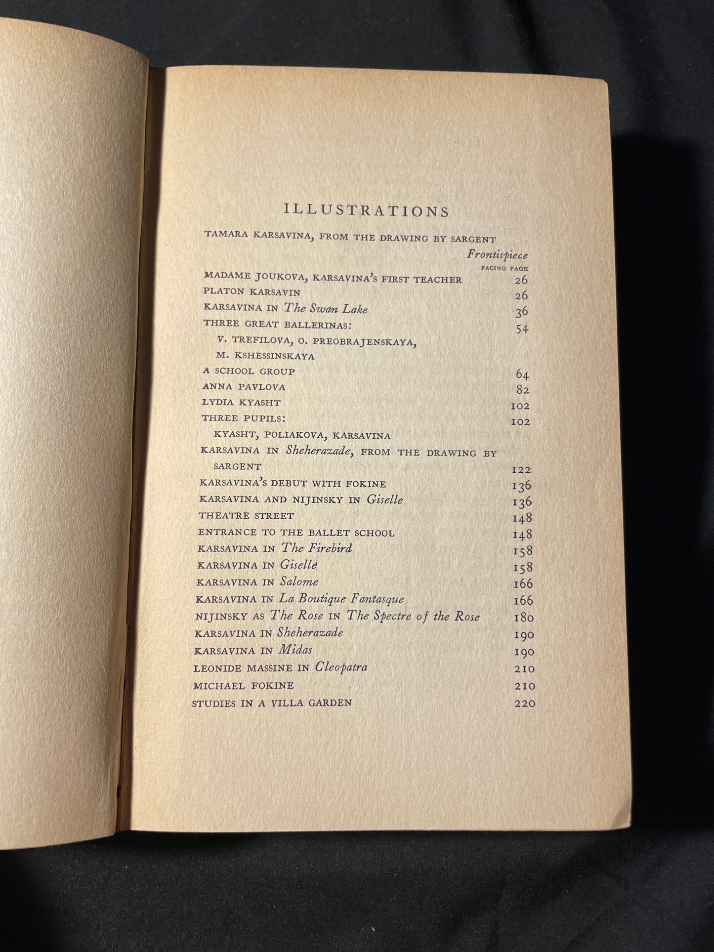 Tamara Karsavina Memoir: Theatre Street