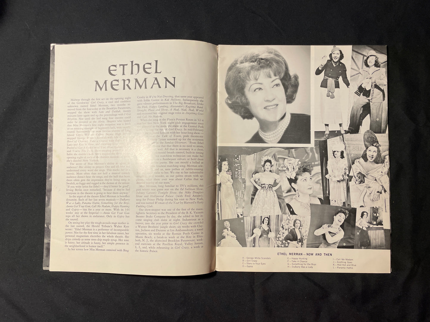 Ethel Merman in Annie Get Your Gun Souvenir Program