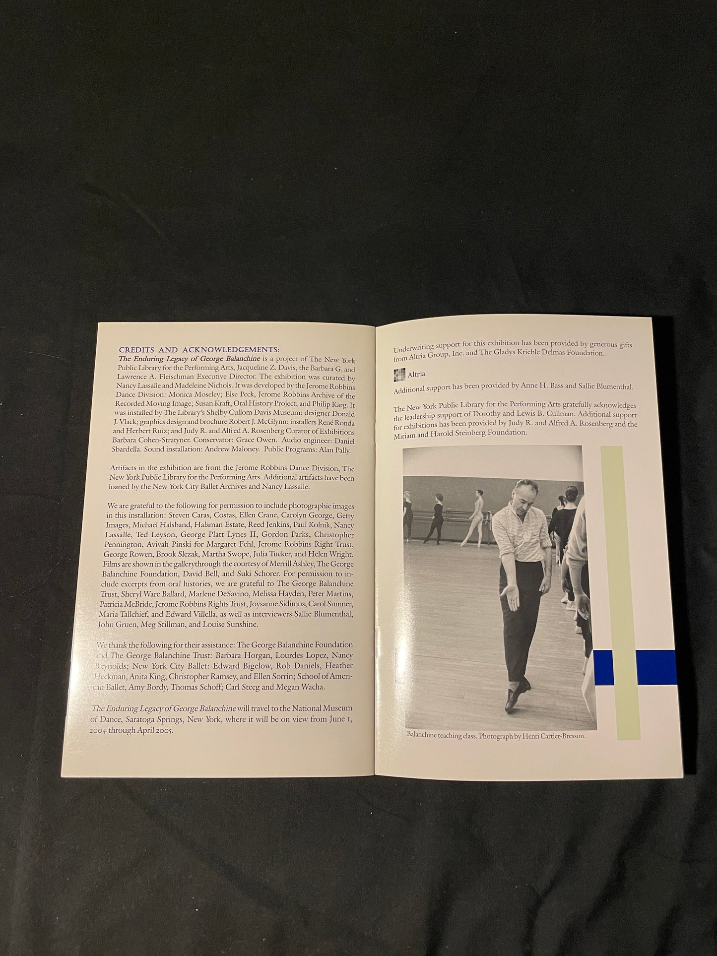 The Enduring Legacy of George Balanchine Pamphlet