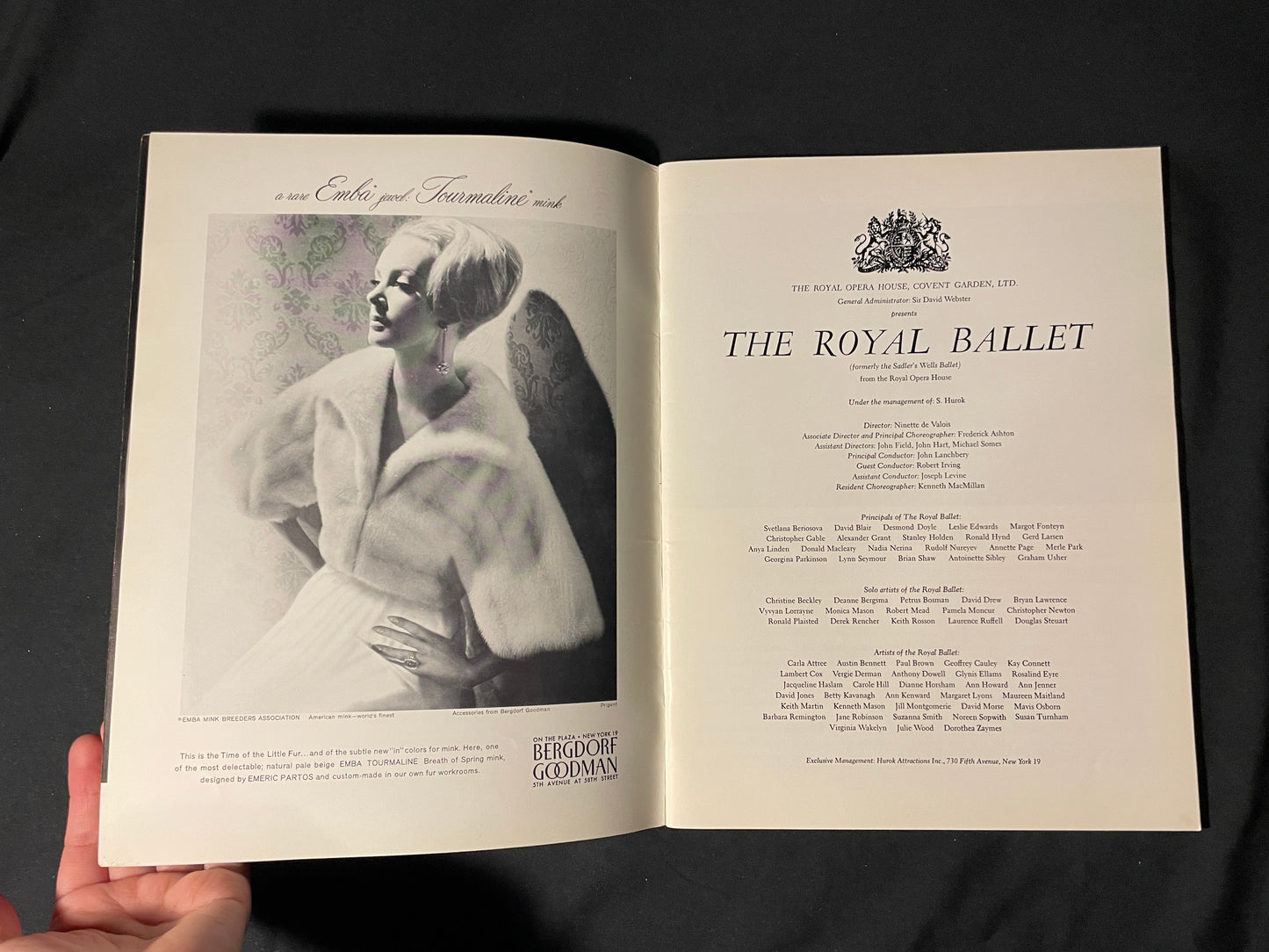 The Royal Ballet 1963 Souvenir Program