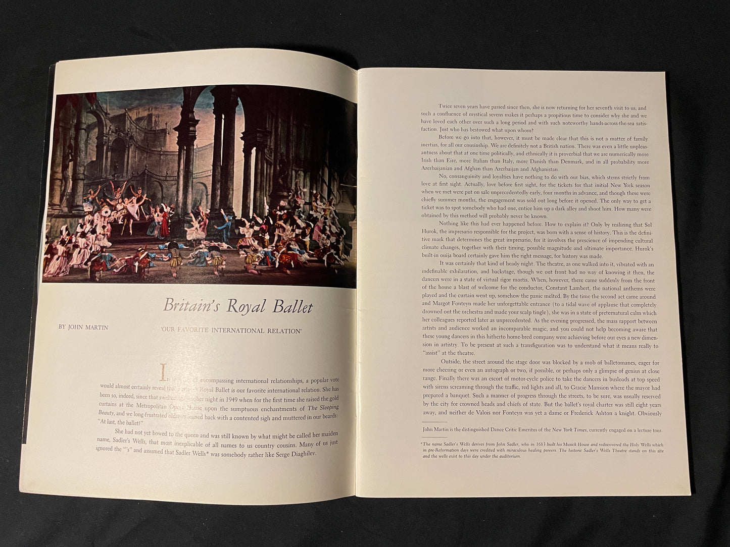 The Royal Ballet 1963 Souvenir Program