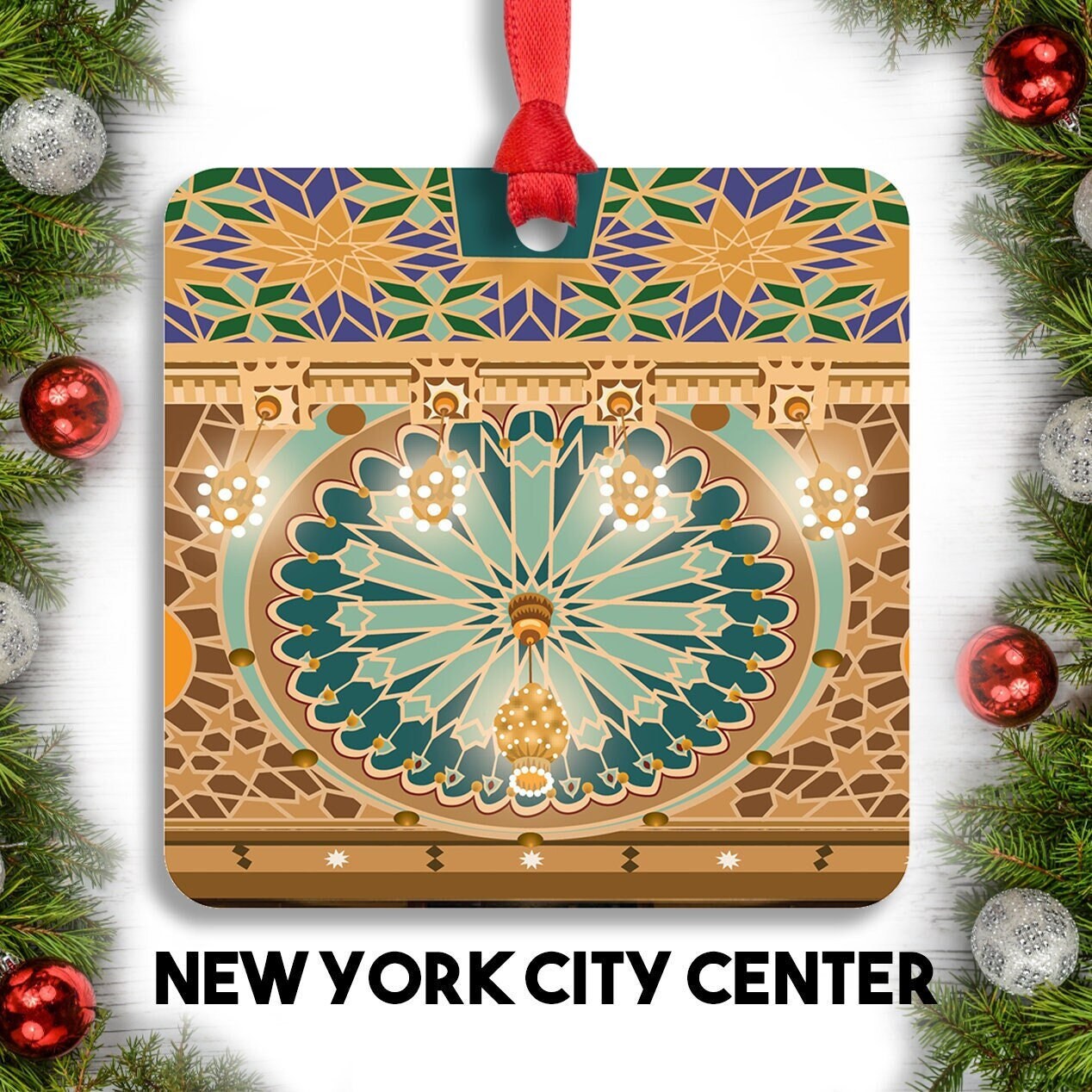 New York City Center Christmas Ornament // New York City // Architecture // Theater