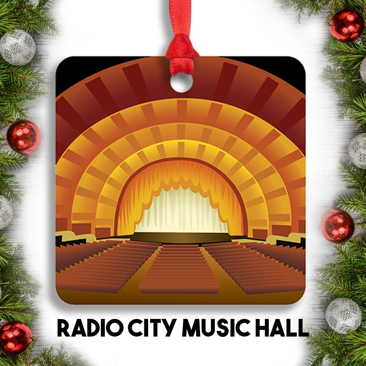 Radio City Music Hall Christmas Ornament // New York City // Architecture // Theater