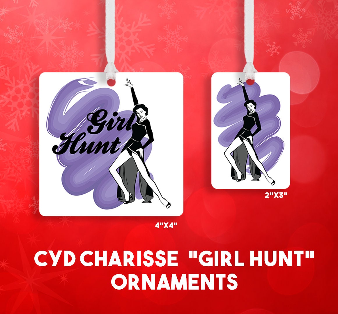 Cyd Charisse Christmas Ornaments // Singin in the Rain // Band Wagon