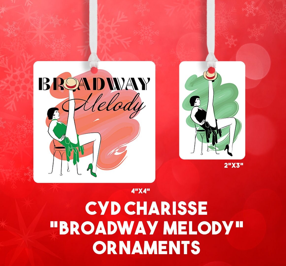 Cyd Charisse Christmas Ornaments // Singin in the Rain // Band Wagon