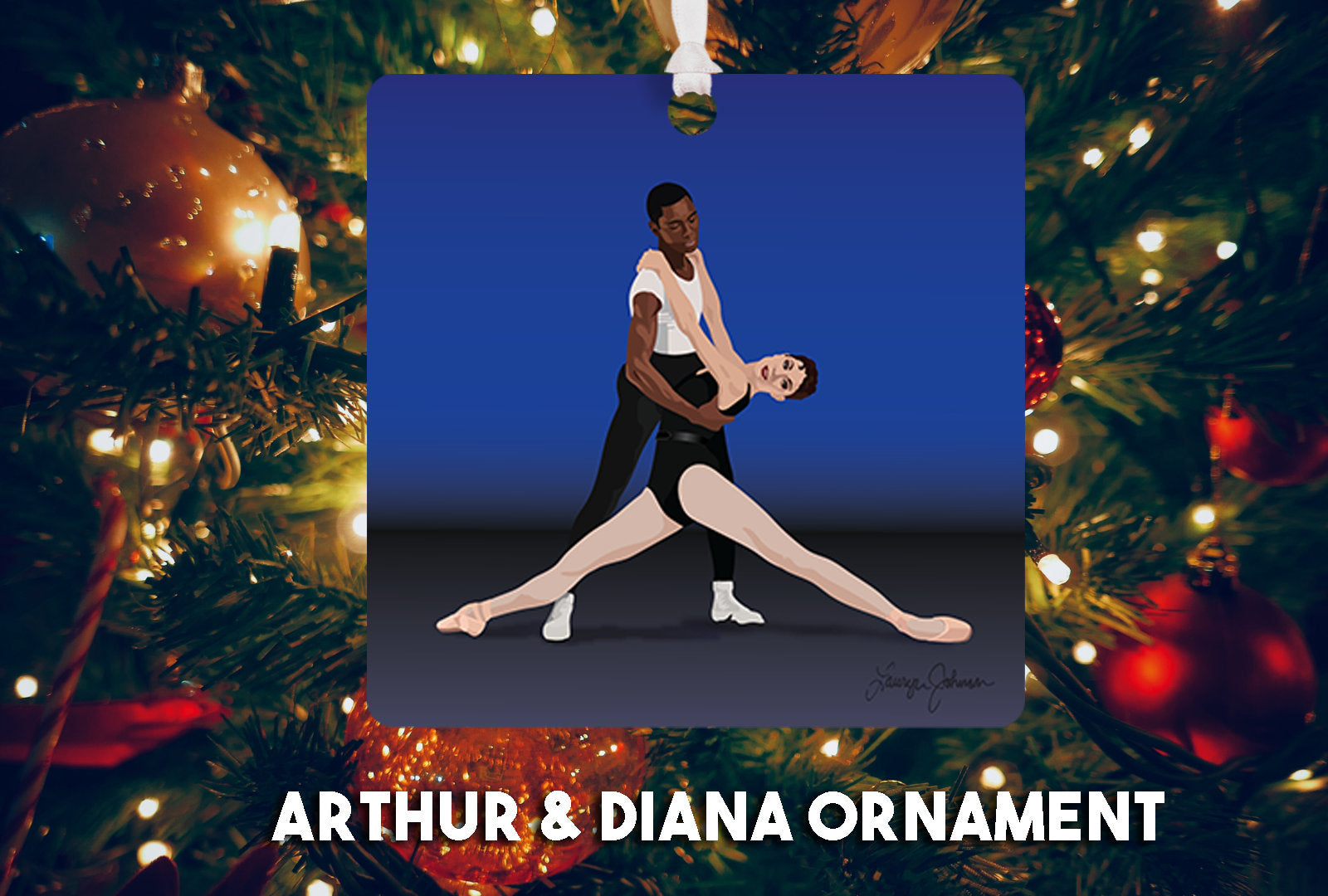 Arthur and Diana Ballet Ornament // New York City Ballet