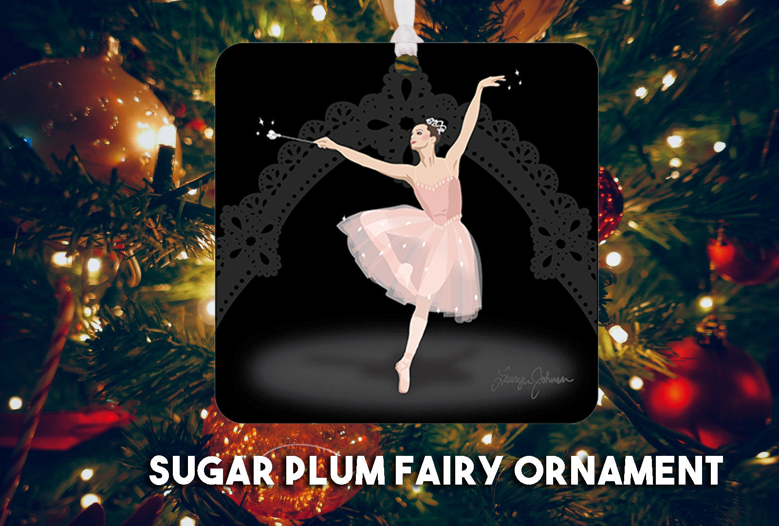 Sugar Plum Fairy Suzanne Farrell Nutcracker Ballet Ornament // New York City Ballet